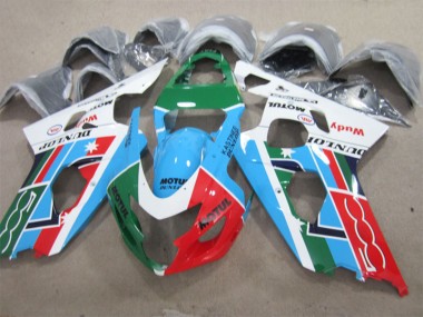 Acheter Carénages Moto Suzuki GSXR 600 2001-2003 - Blanc Bleu Vert Rouge Motul