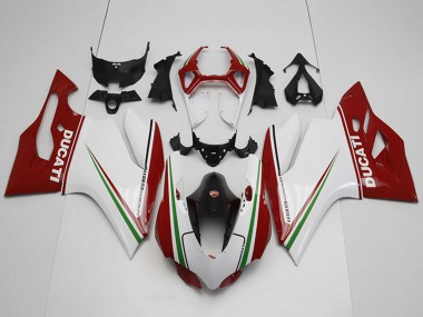 Acheter Kits Carénage Moto ABS Ducati 1199 2011-2014 - Blanc Rouge Noir Vert