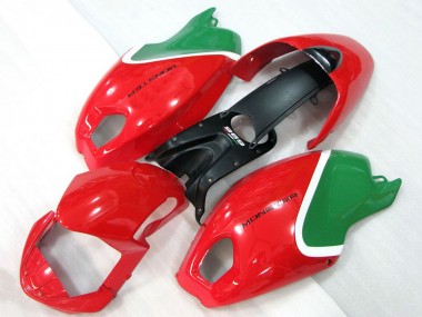 Acheter Carénages Moto Ducati Monster 696 2008-2012 - Rouge Blanc Vert