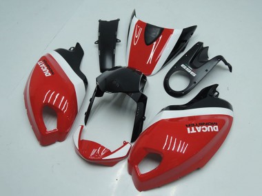 Acheter Carénages Moto Ducati Monster 696 2008-2012 - Blanc Rouge Noir Brillant