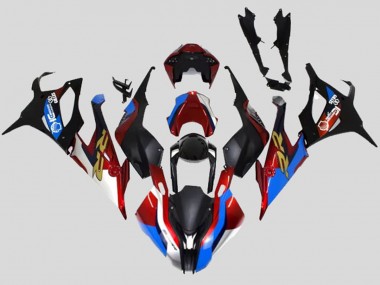 Acheter Carénages Moto BMW S1000RR 2019-2022 - Noir Bleu Rouge Or