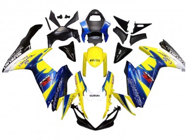 Acheter Carénages Moto Suzuki GSXR 600/750 2011-2024 - Jaune Bleu Blanc Noir Corona Extra Alstare