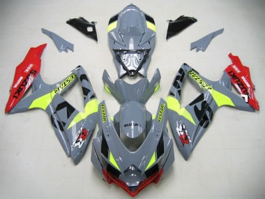 Acheter Carénages Moto GSXR750 K6 2006-2007 - Nardo Gris Vert Néon Rouge Ecstar