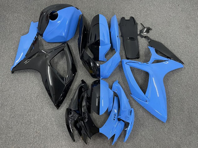 Moitié Bleu & Noir 06-07 GSXR 600-750 Carénage Moto Moitié Bleu & Noir 06-07 GSXR 600-750 Carénage Moto