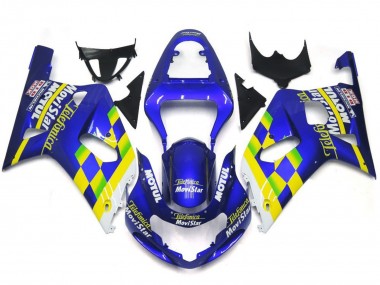 Movistar Bleu Brillant 01-03 GSXR 600-750 Carénage Moto