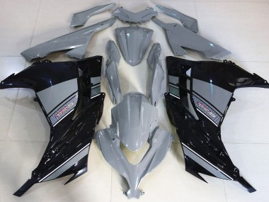 Nardo Gris & Noir 13-18 Ninja 300 Carénage Moto