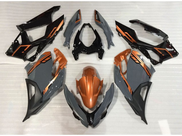 Nardo Gris & Orange 18-23 Ninja 400 Carénage Moto Nardo Gris & Orange 18-23 Ninja 400 Carénage Moto