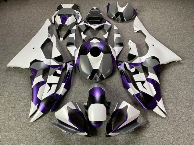 Neige Violette Mystique Camo 08-16 R6 Carénage Moto Neige Violette Mystique Camo 08-16 R6 Carénage Moto