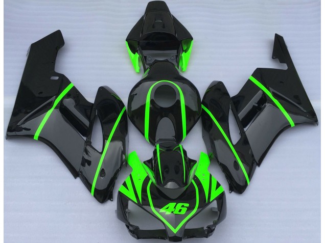 Nero Lucido E Verde Alta Visibilità 04-05 CBR1000RR Carénage Moto Nero Lucido E Verde Alta Visibilità 04-05 CBR1000RR Carénage Moto