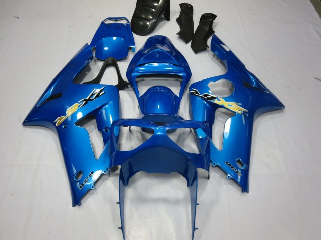 Ninja Bleu 03-04 ZX6R Carénage Moto Ninja Bleu 03-04 ZX6R Carénage Moto