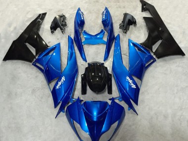 Ninja Bleu & Noir 09-12 ZX6R Carénage Moto