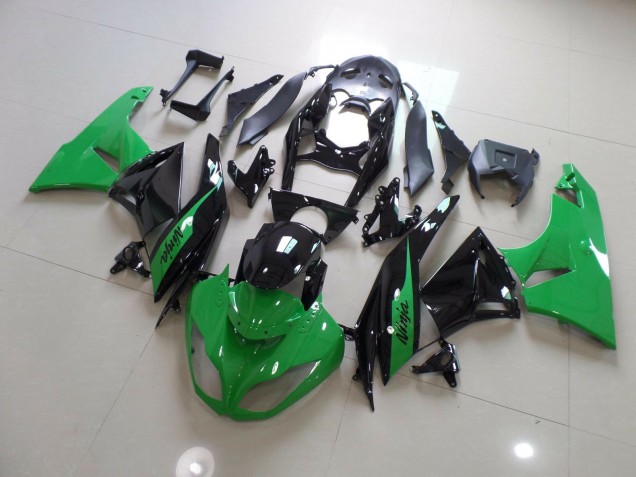 Ninja Noir Vert 09-12 ZX6R Carénage Moto Ninja Noir Vert 09-12 ZX6R Carénage Moto