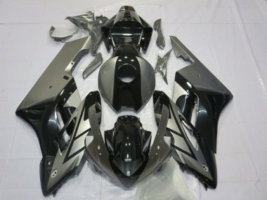 Noir & Argent 04-05 CBR1000RR Carénage Moto
