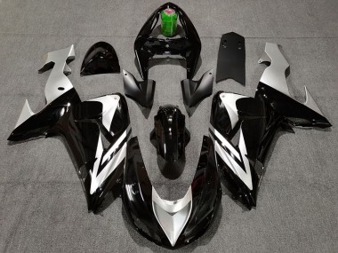Noir & Argent 06-07 ZX10R Carénage Moto