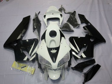 Noir & Blanc 05-06 CBR600RR Carénage Moto