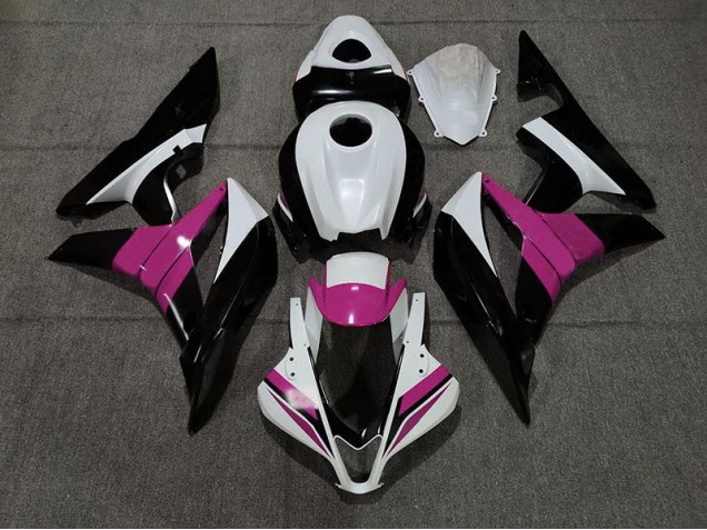 Noir Blanc & Rose 07-08 CBR600RR Carénage Moto
