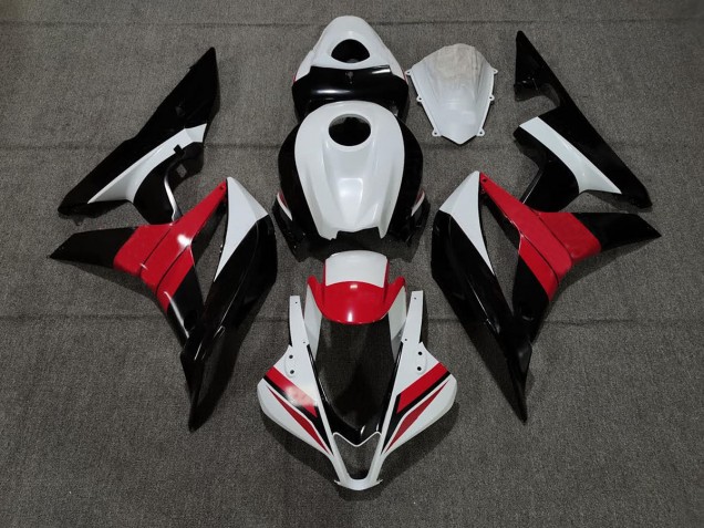 Noir Blanc & Rouge 07-08 CBR600RR Carénage Moto Noir Blanc & Rouge 07-08 CBR600RR Carénage Moto