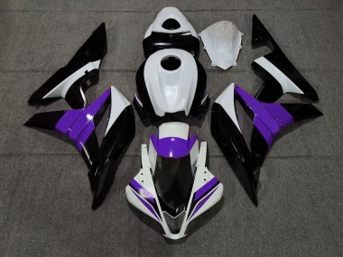 Noir Blanc & Violet 07-08 CBR600RR Carénage Moto