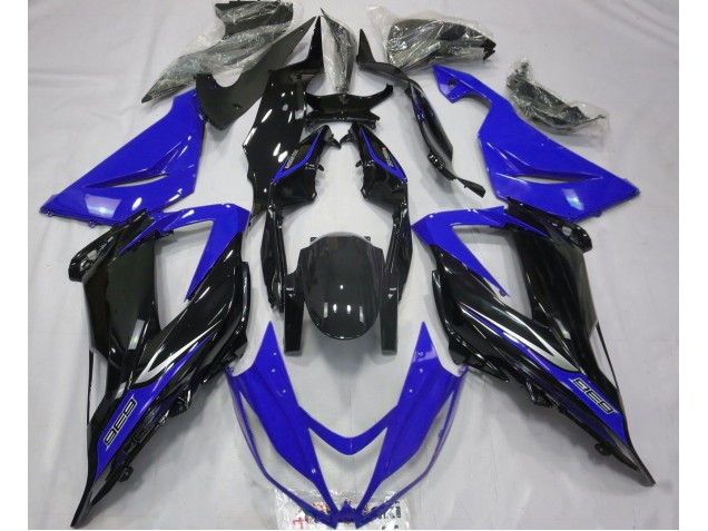Noir & Bleu 13-18 ZX6R Carénage Moto