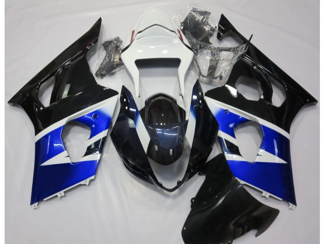 Noir Bleu & Blanc 03-04 GSXR 1000 Carénage Moto Noir Bleu & Blanc 03-04 GSXR 1000 Carénage Moto