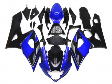 Noir & Bleu Brillant Avec Argent 05-06 GSXR 1000 Carénage Moto