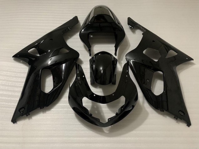 Noir Brillant 01-03 GSXR 600-750 Carénage Moto Noir Brillant 01-03 GSXR 600-750 Carénage Moto