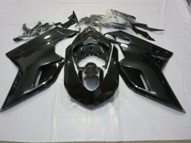 Noir Brillant 07-14 Ducati 848 1098 1198 Carénage Moto