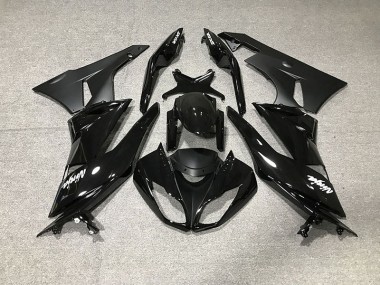 Noir Brillant 09-12 ZX6R Carénage Moto