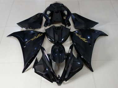 Noir Brillant 12-14 R1 Carénage Moto
