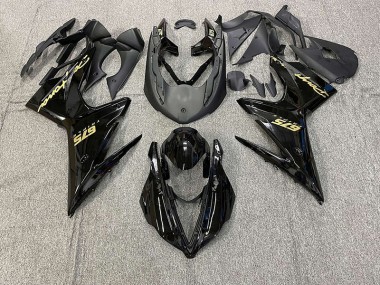 Noir Brillant Avec Or 13-16 Daytona 675 Carénage Moto