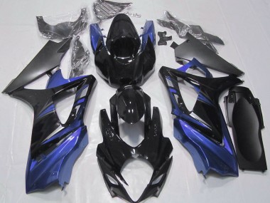 Noir Brillant & Bleu 07-08 GSXR 1000 Carénage Moto