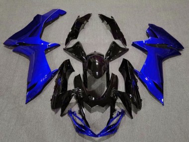 Noir Brillant & Bleu Aqua 11-24 GSXR 600-750 Carénage Moto