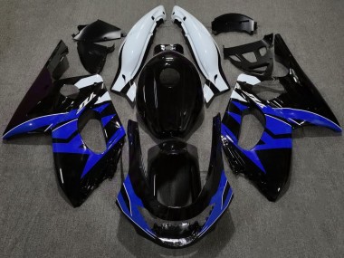 Noir Brillant Bleu & Blanc 98-07 YZF600 Carénage Moto