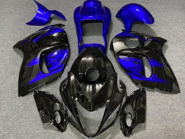 Noir Brillant & Bleu Profond 08-20 GSXR 1300 Carénage Moto
