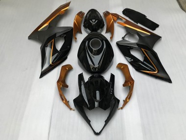 Noir Brillant & Bronze 05-06 GSXR 1000 Carénage Moto
