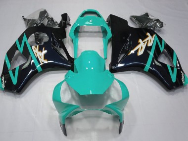 Noir Brillant & Cyan 02-03 CBR954RR Carénage Moto