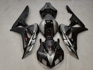 Noir Brillant & Gris 06-07 CBR1000RR Carénage Moto
