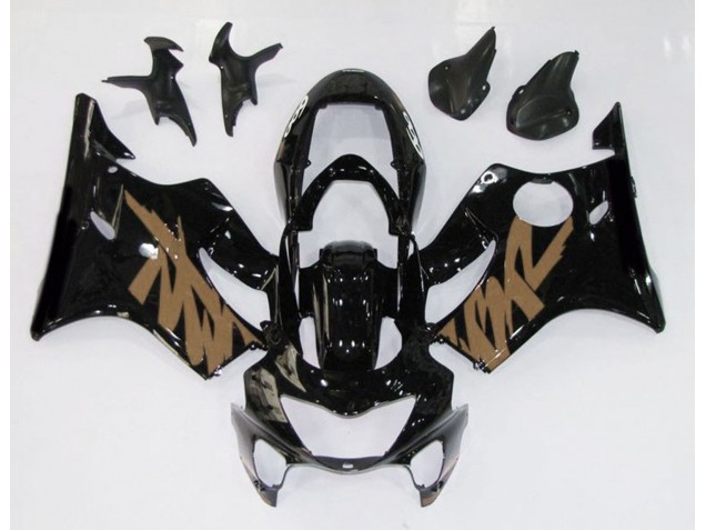 Noir Brillant & Marron 99-00 CBR600 F4 Carénage Moto Noir Brillant & Marron 99-00 CBR600 F4 Carénage Moto