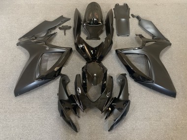 Noir Brillant & Mat 06-07 GSXR 600-750 Carénage Moto