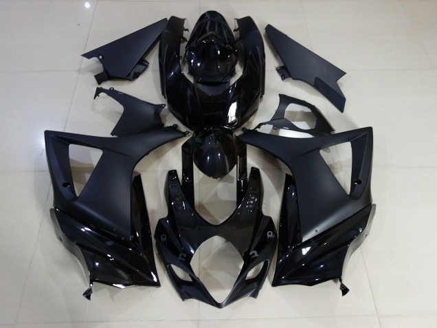 Noir Brillant & Mat Uni 07-08 GSXR 1000 Carénage Moto Noir Brillant & Mat Uni 07-08 GSXR 1000 Carénage Moto