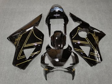 Noir Brillant & Or 02-03 CBR954RR Carénage Moto