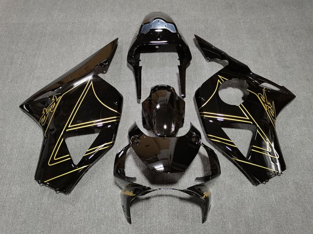 Noir Brillant & Or 02-03 CBR954RR Carénage Moto Noir Brillant & Or 02-03 CBR954RR Carénage Moto