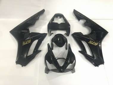 Noir Brillant & Or 09-12 Daytona 675 Carénage Moto