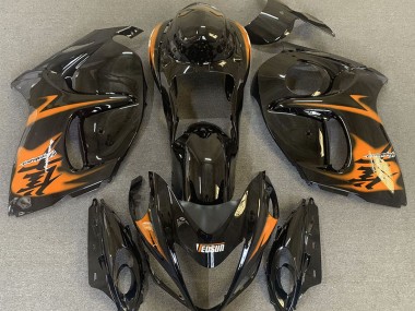 Noir Brillant & Orange 08-20 GSXR 1300 Carénage Moto