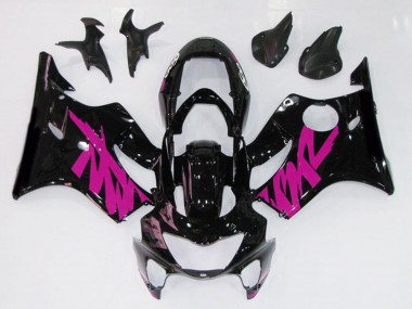 Noir Brillant & Rose 99-00 CBR600 F4 Carénage Moto
