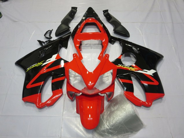 Noir Brillant & Rouge 01-03 CBR600 F4i Carénage Moto Noir Brillant & Rouge 01-03 CBR600 F4i Carénage Moto