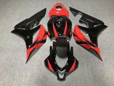 Noir Brillant & Rouge 07-08 CBR600RR Carénage Moto