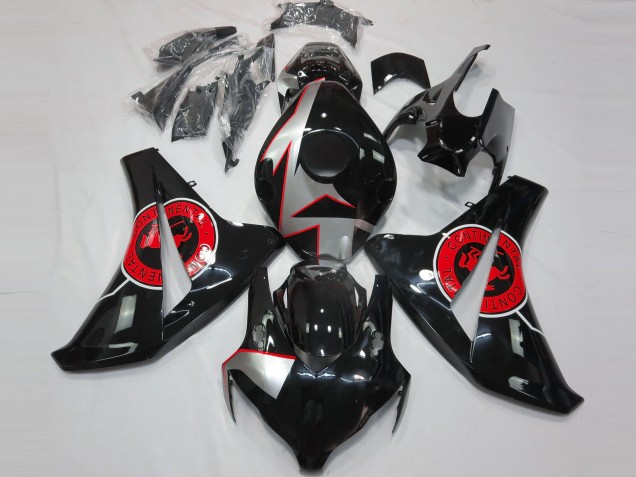 Noir Brillant & Rouge 08-11 CBR1000RR Carénage Moto