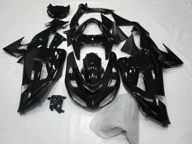 Noir Brillant Uni 06-07 ZX10R Carénage Moto Noir Brillant Uni 06-07 ZX10R Carénage Moto