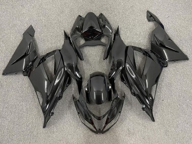 Noir Brillant Uni 13-18 ZX6R Carénage Moto